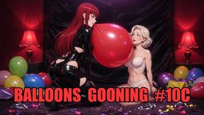 Balloons Gooning #10C: Mistress Balloon Trance (Animated, Music)