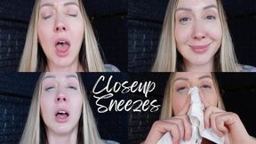 Closeup Sneezes