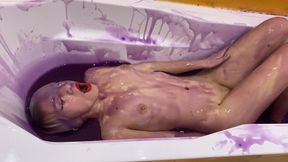 Bath Full of Gooey Slime! I Jerk off Hot!