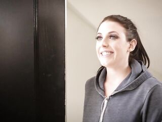 Caught stroking by breasty maid Angela White- Full scene!