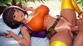 ai generated travel blogger big booty mya finds a big dick in the amazon