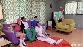 Stepdad Gets Lapdance From Pink Hat Stepdaughter