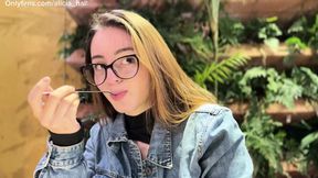 Library girl floreses me with a unforgettable blowjob