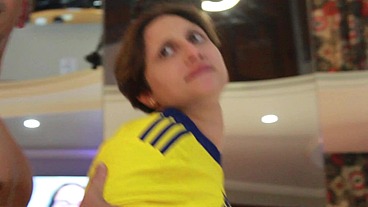 Se cogió con la camiseta de Boca Juniors