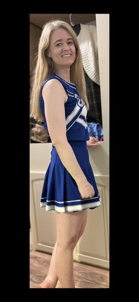 Cheerleader blowjob fantasy fulfilled by sweet little Emily!