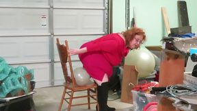 My Fat Ass Pops Some Huge Clear Balloons