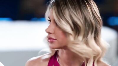 Cassie Bender gets her black cock gagged & unblocked by Damion Dayski