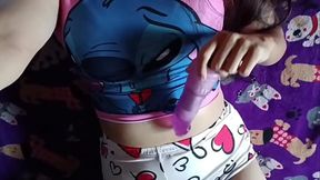 maid masturbates in the room while I shower