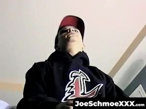 Homemade video of young amateur masturbating big dick solo with pride