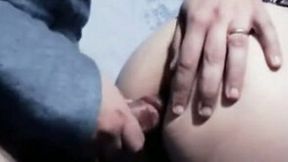 My wife rubs my hairy cock and lets me fuck her doggystyle
