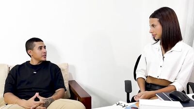 Stranger therapy ends in rough interracial sex with Moreno BBC to Slim Colombian Babe! Aisha Ferrari