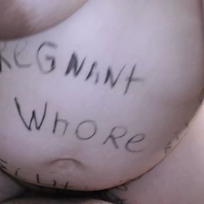 Pregnant Bbw Cheating Milf Milky Mari Covered In Dirty Body Writings Dominates Her Cuckold Hubby Until Creampie!