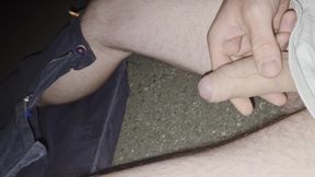 Nighttime masturbation on the dike