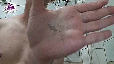 POV macho se depilando e fazendo você comer os pêlos
