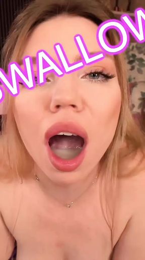Swallow cum
