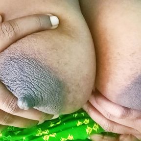 Tamil Aunty&#039;s beautiful big boobs are sucked and squeezed by her neighbor&#039;s boyfriend while her husband is away.