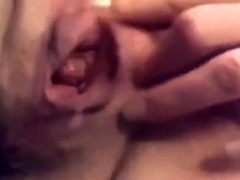 Granny pussy masturbation