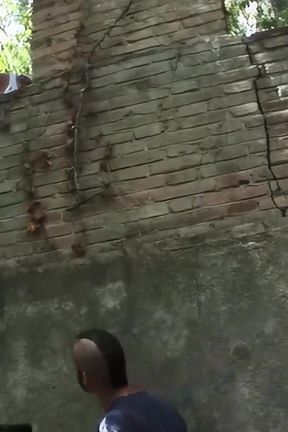 Wild Outdoor Gay Anal Fuck in Ruins