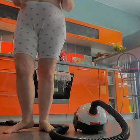 Vacuuming titties