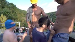 ClubBangBoys - Faggot oral job at the party