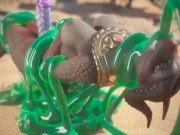 Dragon Futa Gets Played With By A Slime