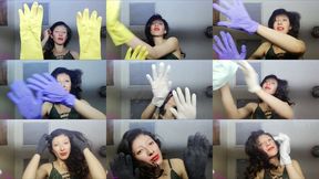 Glove Fetish Sensory Play Latex, Rubber & Cotton Textures