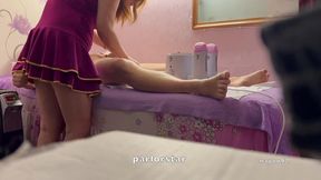 wax and blowjob at asian massage parlor 2 ~ enjoy it
