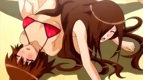 Satake Sisters Heat Up the Shoreline with Steamy Lesbian Threesome Action