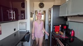 Emmy Angeles Get Fuck in the Kitchen by Her Neighbor