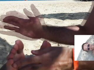 Me Being Tickled on My Feet on the Beach