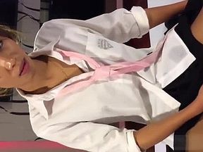 Ladyboy Pai Strokes Her Dick