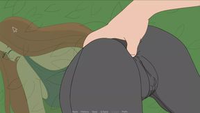 The Secret of the House - Sexy Redhead gets fingered while stuck