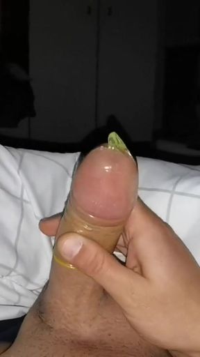 Epic moment from "Naughty Boy Loud Moaning While Filling A Condom"