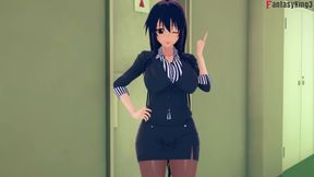 Rossweisse almost catch me fucking Akeno - DXD NTR Madness Series