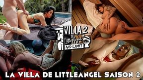 French MILF Pornstar, Miss Alice Wild, Bares All with Emily Angel &amp; Tattooed Vixen in 'Little Angels' Villa S2 Beach Orgy