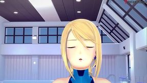 Samus Aran's Ecchi Encounter in a Sexy Bikini