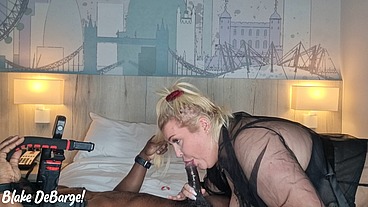 Blake DeBarge - Your Horny Wife Gives Sloppy Deepthroat To BBC BTS