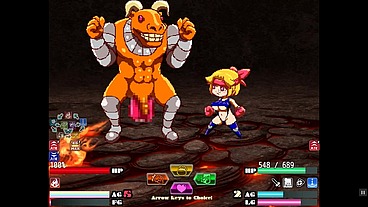 Escape from the dirty dungeon [silent PornPlay Hentai game] Ep.4 Minotaur Rough deepthroat with cum overload
