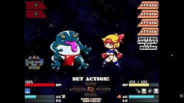 Escape from the dirty dungeon [silent PornPlay Hentai game] Ep.4 Minotaur Rough deepthroat with cum overload