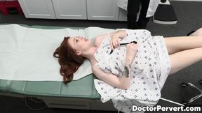 Petite redhead Madi Collins craves to taste her Doctors cock after he touched her