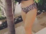 Perrean do en el tubo de la piscina excitando mis amigos.