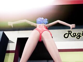 Breasty Gal Gets double penetration By 2 Large Ramrods