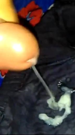 Thrilling moment from "Morning Wood Hard Cock Cumshot on Underwear"