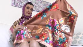 Stepaunt's New Satin Scarves Turn You on! Lady Victoria Valente