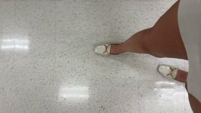 Walking Around Store After Wearing Heels For Business Meetings All Day