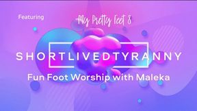 Fun Foot Worship with Maleka