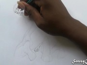 Sex Art -14 inch Bad Dragon Dildo deep anal riding