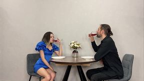 Our Date Ends with Her Tight Pussy Fucked Hard on the Couch in Wild Sex