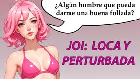 SPANISH JOI with a crazy and confident singer. Will you consent to their requests to masturbate?