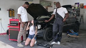 horny mechanic luna bbunny takes an interracial dp pounding at the garage gp3501